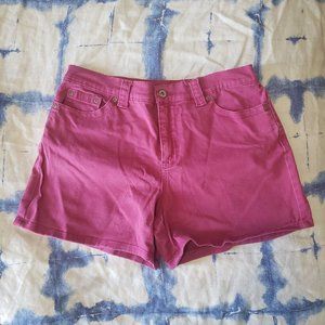 Pink Vintage High Waist Denim Mom Jean Shorts